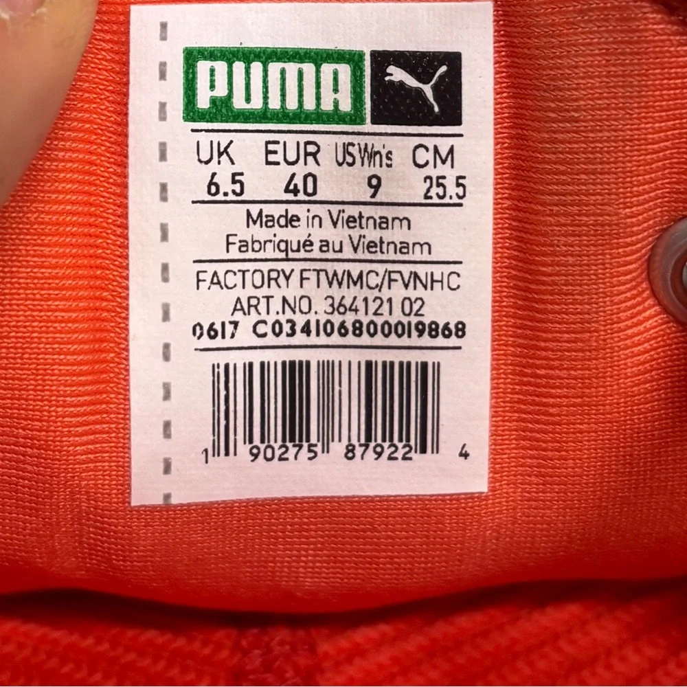 Puma Ignite Flash Evoknit Running Shoes Women's Size 9 Orange Knit Athletic Shoe - Picture 4 of 13